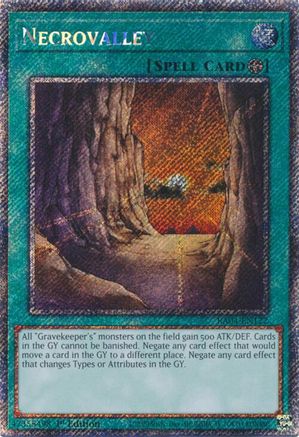 Necrovalley (Platinum Secret Rare) (RA04-EN122) - Quarter Century Stampede 1st Edition Quarter Century Stampede Yugioh Single Squirtle Squad Card Shop.