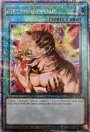 Metamorphosis (Quarter Century Secret Rare) (RA04-EN123) - Quarter Century Stampede 1st Edition Quarter Century Stampede Yugioh Single Squirtle Squad Card Shop.