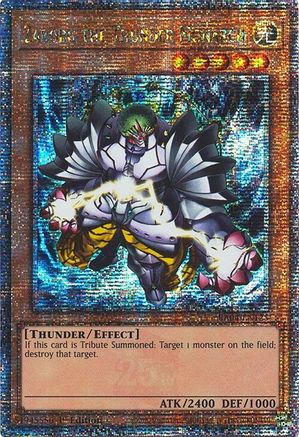 Zaborg the Thunder Monarch (Quarter Century Secret Rare) (RA04-EN125) - Quarter Century Stampede 1st Edition Quarter Century Stampede Yugioh Single Squirtle Squad Card Shop.