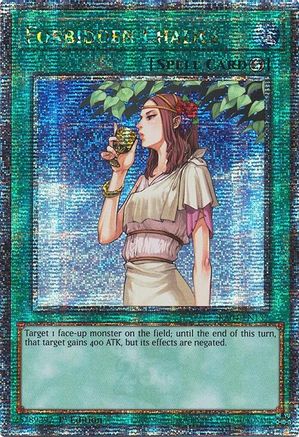 Forbidden Chalice (Quarter Century Secret Rare) (RA04-EN137) - Quarter Century Stampede 1st Edition Quarter Century Stampede Yugioh Single Squirtle Squad Card Shop.