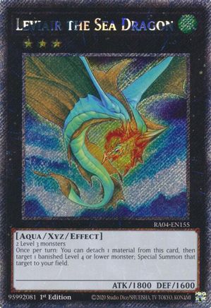 Leviair the Sea Dragon (Platinum Secret Rare) (RA04-EN155) - Quarter Century Stampede 1st Edition Quarter Century Stampede Yugioh Single Squirtle Squad Card Shop.