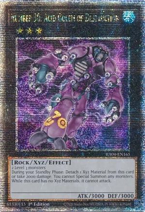 Number 30: Acid Golem of Destruction (Quarter Century Secret Rare) (RA04-EN165) - Quarter Century Stampede 1st Edition Quarter Century Stampede Yugioh Single Squirtle Squad Card Shop.