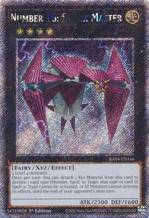 Number 16: Shock Master (Platinum Secret Rare) (RA04-EN166) - Quarter Century Stampede 1st Edition Quarter Century Stampede Yugioh Single Squirtle Squad Card Shop.