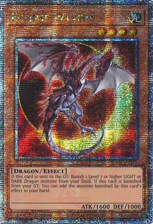 Eclipse Wyvern (Quarter Century Secret Rare) (RA04-EN177) - Quarter Century Stampede 1st Edition Quarter Century Stampede Yugioh Single Squirtle Squad Card Shop.