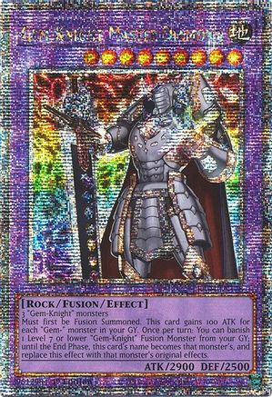 Gem-Knight Master Diamond (Quarter Century Secret Rare) (RA04-EN178) - Quarter Century Stampede 1st Edition Quarter Century Stampede Yugioh Single Squirtle Squad Card Shop.
