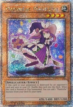Madolche Magileine (Quarter Century Secret Rare) (RA04-EN185) - Quarter Century Stampede 1st Edition Quarter Century Stampede Yugioh Single Squirtle Squad Card Shop.