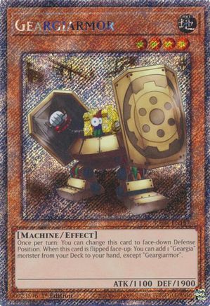 Geargiarmor (Platinum Secret Rare) (RA04-EN187) - Quarter Century Stampede 1st Edition Quarter Century Stampede Yugioh Single Squirtle Squad Card Shop.