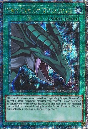 The Eye of Timaeus (Quarter Century Secret Rare) (RA04-EN192) - Quarter Century Stampede 1st Edition Quarter Century Stampede Yugioh Single Squirtle Squad Card Shop.