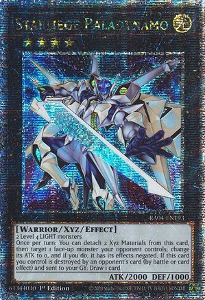 Starliege Paladynamo (Quarter Century Secret Rare) (RA04-EN193) - Quarter Century Stampede 1st Edition Quarter Century Stampede Yugioh Single Squirtle Squad Card Shop.