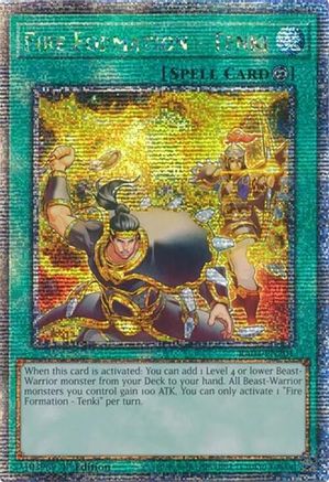 Fire Formation - Tenki (Quarter Century Secret Rare) (RA04-EN201) - Quarter Century Stampede 1st Edition Quarter Century Stampede Yugioh Single Squirtle Squad Card Shop.