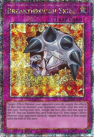 Breakthrough Skill (Quarter Century Secret Rare) (RA04-EN202) - Quarter Century Stampede 1st Edition Quarter Century Stampede Yugioh Single Squirtle Squad Card Shop.