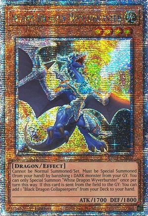 White Dragon Wyverburster (Quarter Century Secret Rare) (RA04-EN203) - Quarter Century Stampede 1st Edition Quarter Century Stampede Yugioh Single Squirtle Squad Card Shop.