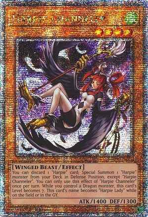 Harpie Channeler (Quarter Century Secret Rare) (RA04-EN207) - Quarter Century Stampede 1st Edition Quarter Century Stampede Yugioh Single Squirtle Squad Card Shop.
