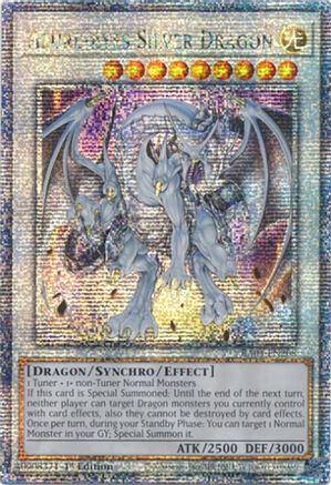 Azure-Eyes Silver Dragon (Quarter Century Secret Rare) (RA04-EN208) - Quarter Century Stampede 1st Edition Quarter Century Stampede Yugioh Single Squirtle Squad Card Shop.