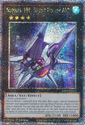 Number 101: Silent Honor ARK (Quarter Century Secret Rare) (RA04-EN211) - Quarter Century Stampede 1st Edition Quarter Century Stampede Yugioh Single Squirtle Squad Card Shop.