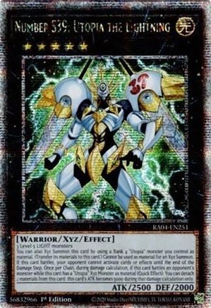 Number S39: Utopia the Lightning (Quarter Century Secret Rare) (RA04-EN251) - Quarter Century Stampede 1st Edition Quarter Century Stampede Yugioh Single Squirtle Squad Card Shop.