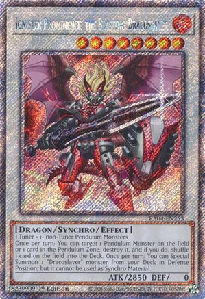 Ignister Prominence, the Blasting Dracoslayer (Platinum Secret Rare) (RA04-EN253) - Quarter Century Stampede 1st Edition Quarter Century Stampede Yugioh Single Squirtle Squad Card Shop.