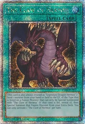 The Claw of Hermos (Quarter Century Secret Rare) (RA04-EN256) - Quarter Century Stampede 1st Edition Quarter Century Stampede Yugioh Single Squirtle Squad Card Shop.