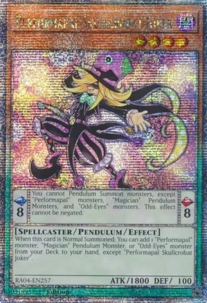 Performapal Skullcrobat Joker (Quarter Century Secret Rare) (RA04-EN257) - Quarter Century Stampede 1st Edition Quarter Century Stampede Yugioh Single Squirtle Squad Card Shop.