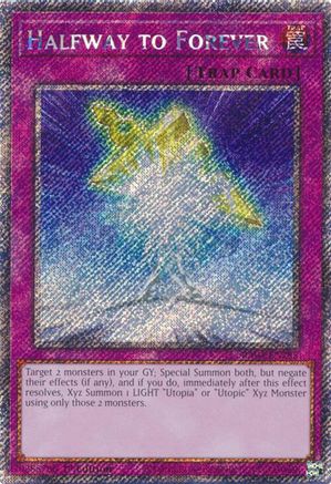 Halfway to Forever (Platinum Secret Rare) (RA04-EN285) - Quarter Century Stampede 1st Edition Quarter Century Stampede Yugioh Single Squirtle Squad Card Shop.
