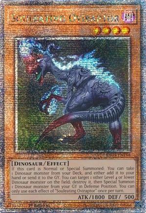 Souleating Oviraptor (Quarter Century Secret Rare) (RA04-EN288) - Quarter Century Stampede 1st Edition Quarter Century Stampede Yugioh Single Squirtle Squad Card Shop.