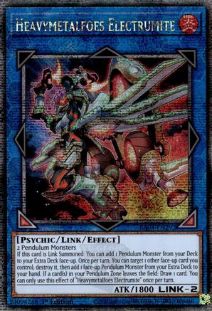 Heavymetalfoes Electrumite (Quarter Century Secret Rare) (RA04-EN292) - Quarter Century Stampede 1st Edition Quarter Century Stampede Yugioh Single Squirtle Squad Card Shop.