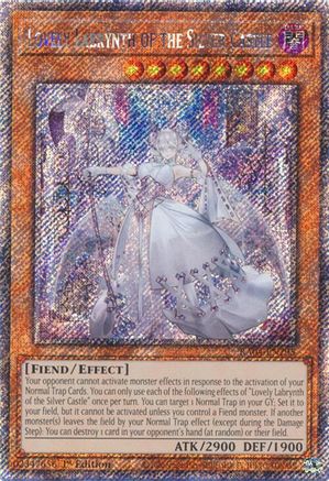 Lovely Labrynth of the Silver Castle (Platinum Secret Rare) (RA04-EN295) - Quarter Century Stampede 1st Edition Quarter Century Stampede Yugioh Single Squirtle Squad Card Shop.