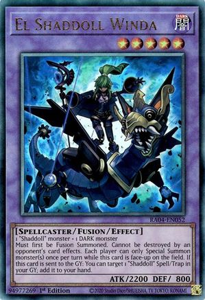 El Shaddoll Winda (PUR) (RA04-EN052) - Quarter Century Stampede 1st Edition Quarter Century Stampede Yugioh Single Squirtle Squad Card Shop.