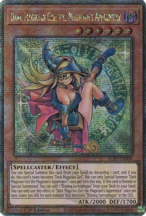 Dark Magician Girl the Magician's Apprentice (Quarter Century Secret Rare) (ALIN-EN004) - Alliance Insight 1st Edition Alliance Insight Yugioh Single Squirtle Squad Card Shop.