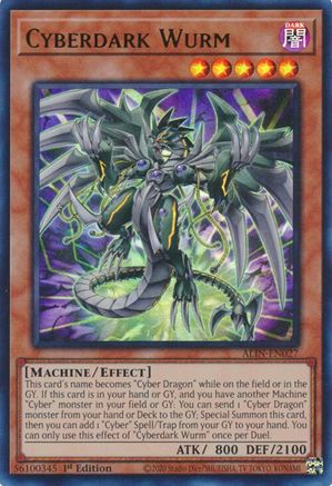 Cyberdark Wurm (ALIN-EN027) - Alliance Insight 1st Edition Alliance Insight Yugioh Single Squirtle Squad Card Shop.