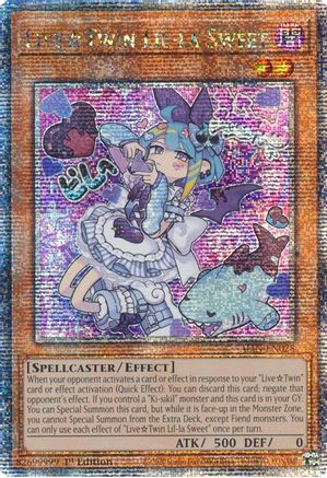 Live Twin Lil-la Sweet (Quarter Century Secret Rare) (ALIN-EN028) - Alliance Insight 1st Edition Alliance Insight Yugioh Single Squirtle Squad Card Shop.