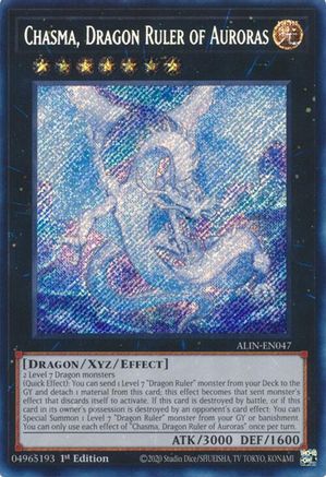 Chasma, Dragon Ruler of Auroras (ALIN-EN047) - Alliance Insight 1st Edition Alliance Insight Yugioh Single Squirtle Squad Card Shop.