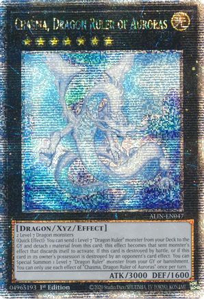 Chasma, Dragon Ruler of Auroras (Quarter Century Secret Rare) (ALIN-EN047) - Alliance Insight 1st Edition Alliance Insight Yugioh Single Squirtle Squad Card Shop.