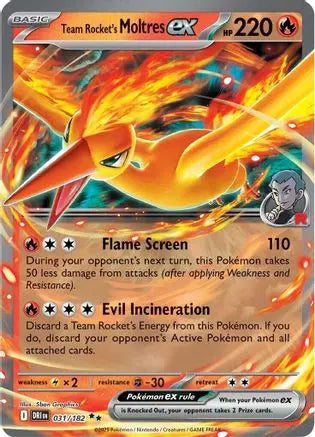 Team Rocket's Moltres ex 031/182 - Destined Rivals - Holofoil Double Rare SV10: Destined Rivals Pokemon Single Squirtle Squad Card Shop.