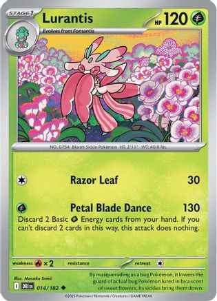 Lurantis 014 - Reverse Holofoil SV10 Destined Rivals - Uncommon SV10: Destined Rivals Pokemon Single Squirtle Squad Card Shop.