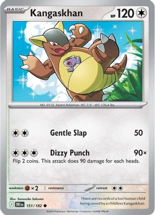 Kangaskhan 151/182 - Reverse Holofoil SV10 Destined Rivals - Common SV10: Destined Rivals Pokemon Single Squirtle Squad Card Shop.