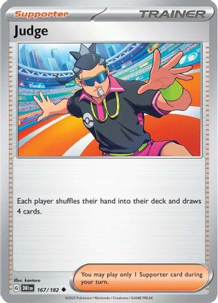 Judge 167/182 SV10 Destined Rivals - Uncommon SV10: Destined Rivals Pokemon Single Squirtle Squad Card Shop.