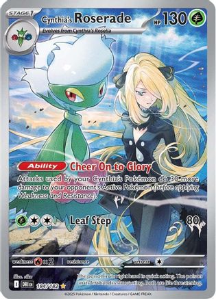 Scarlet & Violet - Destined Rivals - Cynthia's Roserade 184/182