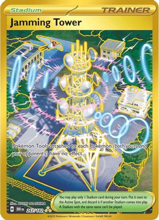 Jamming Tower 243 - Holofoil SV10 Destined Rivals - Hyper Rare SV10: Destined Rivals Pokemon Single Squirtle Squad Card Shop.