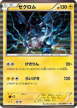 Zekrom - 052/BW-P (052/BW-P) - BWP Promotional cards Holofoil BW-P Promotional cards Pokemon Japanese Single Squirtle Squad Card Shop.