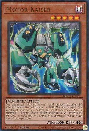 Motor Kaiser (BLMM-EN028) - Battles of Legend: Monster Mayhem 1st Edition Battles of Legend: Monster Mayhem Yugioh Single Squirtle Squad Card Shop.