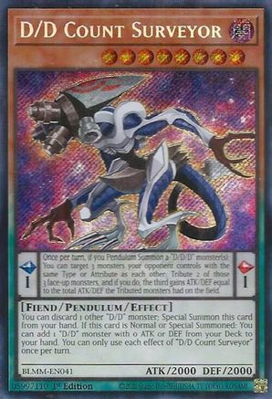 D/D Count Surveyor (BLMM-EN041) - Battles of Legend: Monster Mayhem 1st Edition Battles of Legend: Monster Mayhem Yugioh Single Squirtle Squad Card Shop.