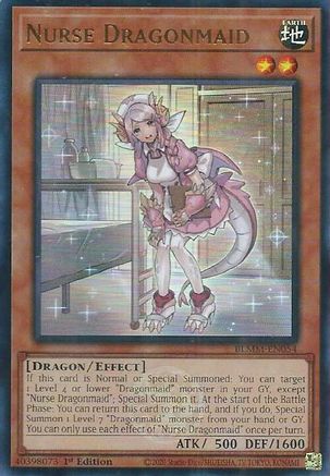 Nurse Dragonmaid (BLMM-EN054) - Battles of Legend: Monster Mayhem 1st Edition Battles of Legend: Monster Mayhem Yugioh Single Squirtle Squad Card Shop.