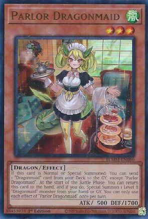 Parlor Dragonmaid (BLMM-EN060) - Battles of Legend: Monster Mayhem 1st Edition Battles of Legend: Monster Mayhem Yugioh Single Squirtle Squad Card Shop.
