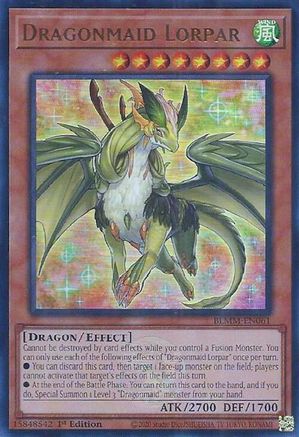 Dragonmaid Lorpar (BLMM-EN061) - Battles of Legend: Monster Mayhem 1st Edition Battles of Legend: Monster Mayhem Yugioh Single Squirtle Squad Card Shop.