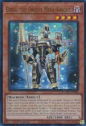 Girsu, the Orcust Mekk-Knight (BLMM-EN088) - Battles of Legend: Monster Mayhem 1st Edition Battles of Legend: Monster Mayhem Yugioh Single Squirtle Squad Card Shop.