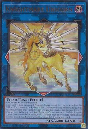 Knightmare Unicorn (BLMM-EN092) - Battles of Legend: Monster Mayhem 1st Edition Battles of Legend: Monster Mayhem Yugioh Single Squirtle Squad Card Shop.