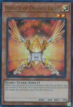 Herald of Orange Light (BLMM-EN103) - Battles of Legend: Monster Mayhem 1st Edition Battles of Legend: Monster Mayhem Yugioh Single Squirtle Squad Card Shop.