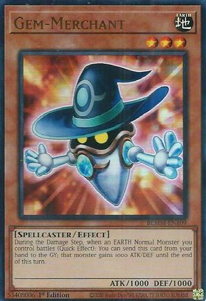 Gem-Merchant (BLMM-EN109) - Battles of Legend: Monster Mayhem 1st Edition Battles of Legend: Monster Mayhem Yugioh Single Squirtle Squad Card Shop.