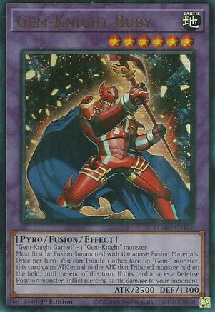 Gem-Knight Ruby (BLMM-EN136) - Battles of Legend: Monster Mayhem 1st Edition Battles of Legend: Monster Mayhem Yugioh Single Squirtle Squad Card Shop.